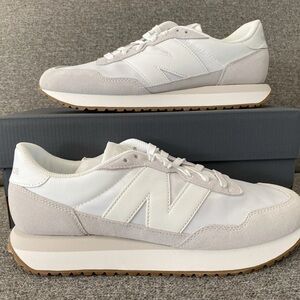 New Balance White and Gray Athletic Shoes